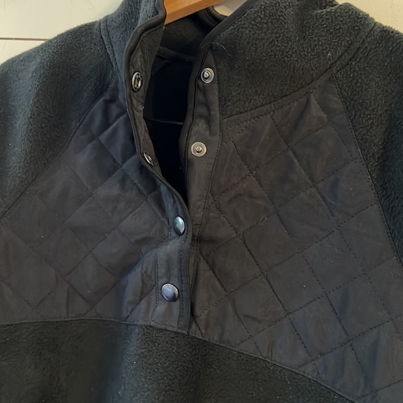 Kyodan Outdoor Black Polar Cropped Pullover Fleece Size Medium - Picture 3 of 7